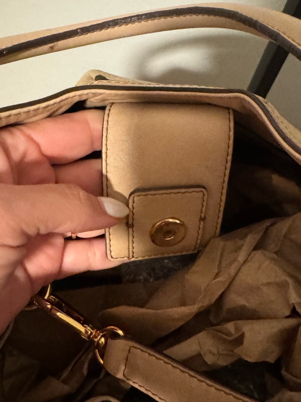 MCM Visetos Hobo Bag Beige and clean Conditions Fully Authenticated - Picture 7 of 14